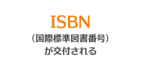 ISBN（国際標準図書番号）が交付される